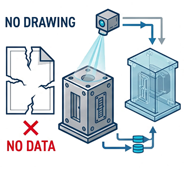 図面レスでもOK！リバースエンジニアリングで復元