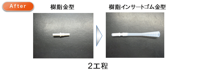 インサート成形を採用した樹脂製品の組み立て工程